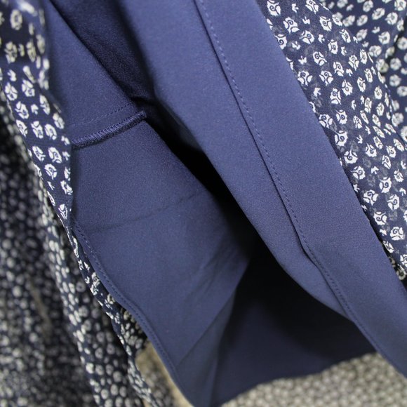 NWT Diane von Furstenberg DVF Floral Tie Shirt Blouse - Office to Weekend - Picture 8 of 10